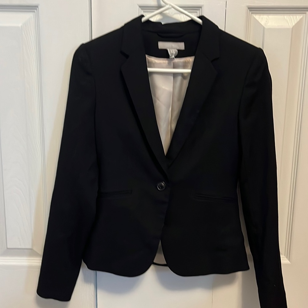 H&M Womens Black Suit Jacket